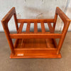 Solid Sculpted Danish Teak End Table by Drylund with Drawer
