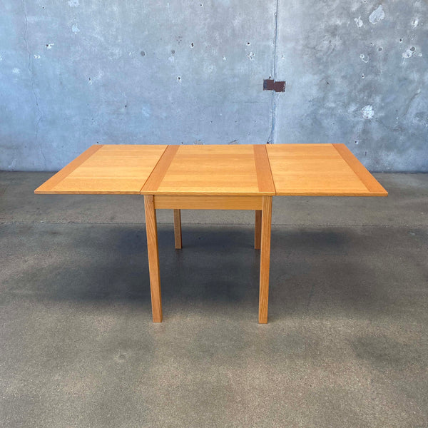 Mid Century Oak Dining Table Drop Leaf, Denmark