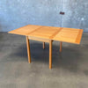 Mid Century Oak Dining Table Drop Leaf, Denmark