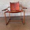 Vintage Modern Copper Pipe Frame Chair