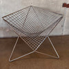 One of Kind Stainless Steel Parabola Chair Designed by Carlo Aiello