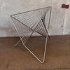 One of Kind Stainless Steel Parabola Chair Designed by Carlo Aiello