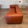 Piazza Sofa in Saddle Tan Italian Leather