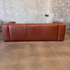 Piazza Sofa in Saddle Tan Italian Leather