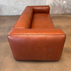 Piazza Sofa in Saddle Tan Italian Leather