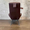 Rolf Benz Canoa Leather Mocha Lounge Chair C. 2001