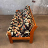 Vintage Oak Sofa Frame W/ Hawaiian Bar Cloth
