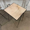 Mid Century Modern Wrought Iron Terrazzo Tile Stackable Table Set