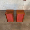 Mid Century Modern Walnut Speaker/Cabinets By Lancer Soundcraftsmen