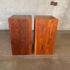 Mid Century Modern Walnut Speaker/Cabinets By Lancer Soundcraftsmen