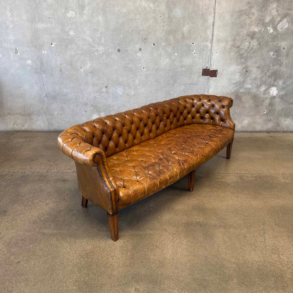 Vintage Leather Chesterfield Sofa-HOLD
