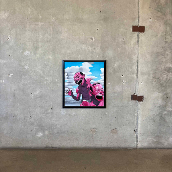 Yue Minjun Style Painting