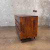 SOHO High Mid Century Style Acacia Wood Six Drawer Dresser