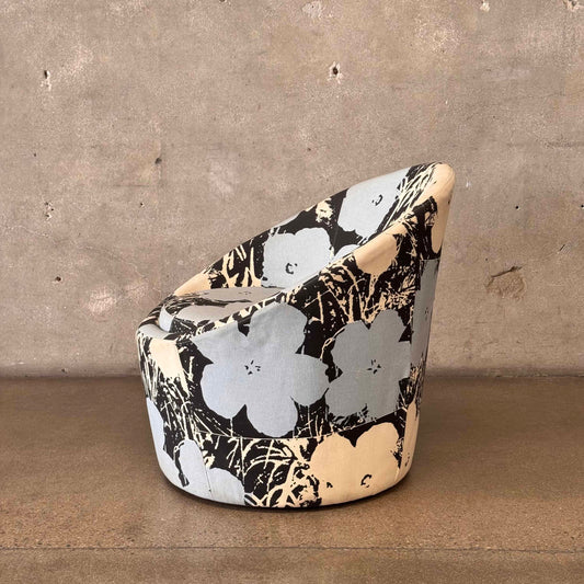 Pod Swivel Chair in Andy Warhol Print