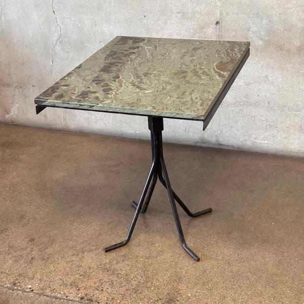 Vintage Bistro/ Cafe Table With Custom Quartzite Top #3 Product Image