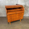 Egon Ostre Gaard Danish Teak Roll Top Secretary Desk