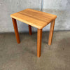 Pair of Solid Wood Nesting Table