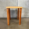 Pair of Solid Wood Nesting Table