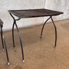 Pair of Vintage Iron Nesting Patio Tables