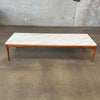 Mid Century Coffee Table "Rythm" Walnut & Marble By Lane