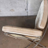Signed Barcelona Chair By Knoll Original Leather Upholstery