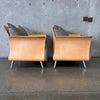 Pair of Keihaver Belle Bentwood Lounge Chairs w/Ottoman