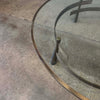 Brass & Glass "Tao" Coffee Table by Blackman Cruz