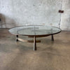 Brass & Glass "Tao" Coffee Table by Blackman Cruz