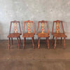 Set of Four Monterey Furniture Hand Painted A-Frame Chairs