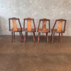 Set of Four Monterey Furniture Hand Painted A-Frame Chairs