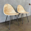 Pair of Vintage Mid Century Modern Fiberglass Shell Chairs