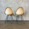 Pair of Vintage Mid Century Modern Fiberglass Shell Chairs