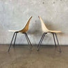 Pair of Vintage Mid Century Modern Fiberglass Shell Chairs