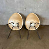 Pair of Vintage Mid Century Modern Fiberglass Shell Chairs