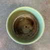 Vintage Green Speckled Gainey Ceramics Planter Pot