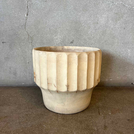 Vintage Mid Century Planter Pot By Bauer - Bisque Finish