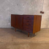 Vintage Solid Wood Mid Century Modern Credenza By Conant Ball Furniture Co.