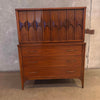 Vintage Mid Century Modern Kent Coffey Perspecta Walnut Highboy Dresser