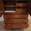 Vintage Mid Century Modern Kent Coffey Perspecta Walnut Highboy Dresser