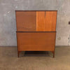 Vintage Mid Century Modern Kent Coffey Perspecta Walnut Highboy Dresser