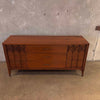 Vintage Mid Century Modern Perspecta Walnut Dresser With Nine Drawers