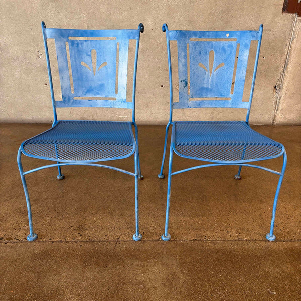 Pair of Vintage Salterini Style Iron Patio Chairs - HOLD