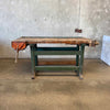 1920's Work Bench/Wood Worker Bench - Great Bar on Desk