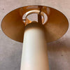 Pair of Scandinavian 20th Century Steel Off White Black & Gold Lamps #2