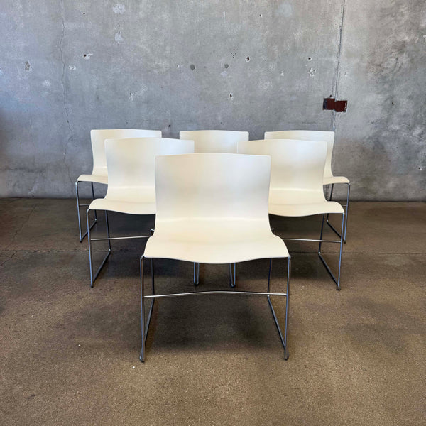 Set of Six Vintage Knoll Massimo Vignelli Handkerchief Chairs