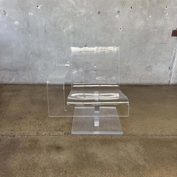 Vintage Lucite "Clear Thinking" Lounge Chiar By Aaron R. Thomas