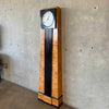 80's Reproduction of Biedermeier Longcase Clock With Quartz Movement