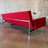 Ox Blood Red Extra Long Four Seater Modernica Split Rail Sofa