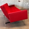 Ox Blood Red Extra Long Four Seater Modernica Split Rail Sofa