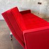 Ox Blood Red Extra Long Four Seater Modernica Split Rail Sofa